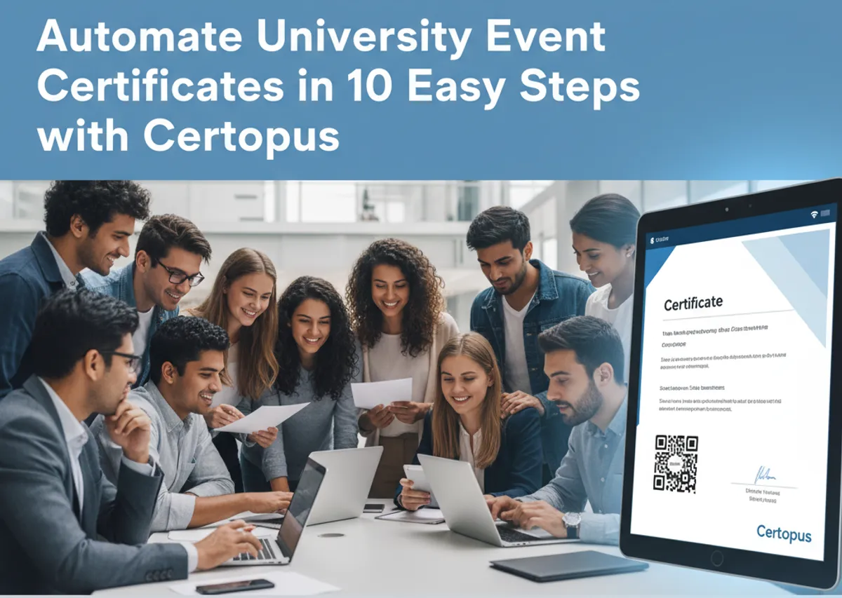 Automate University Event Certificates in 10 Easy Steps with Certopus